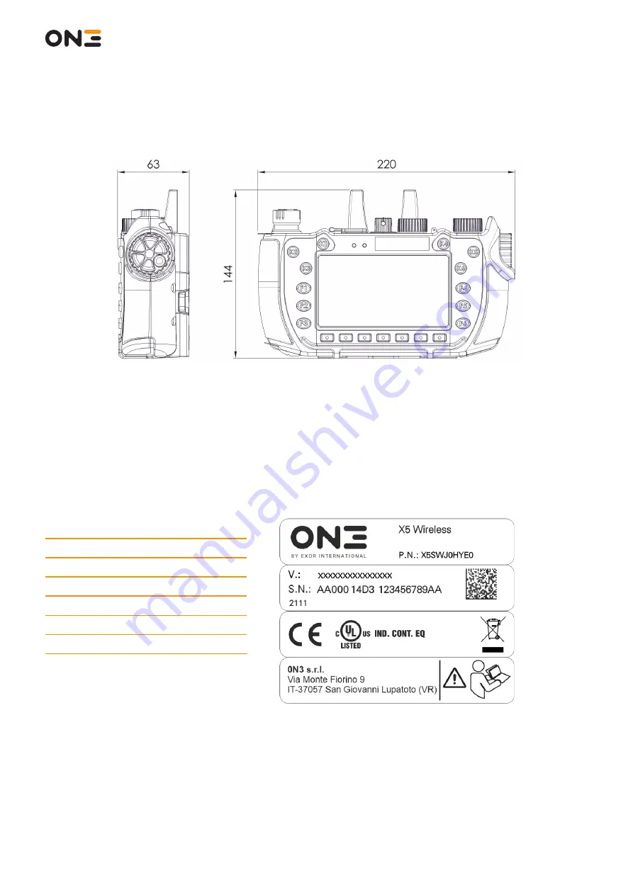 0N3 X5 System User Manual Download Page 34