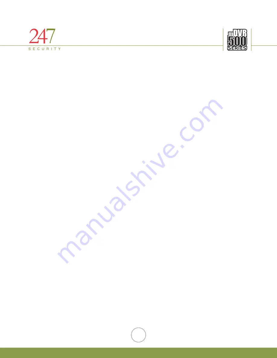 247Security mDVR500 Series Quick Manual Download Page 6