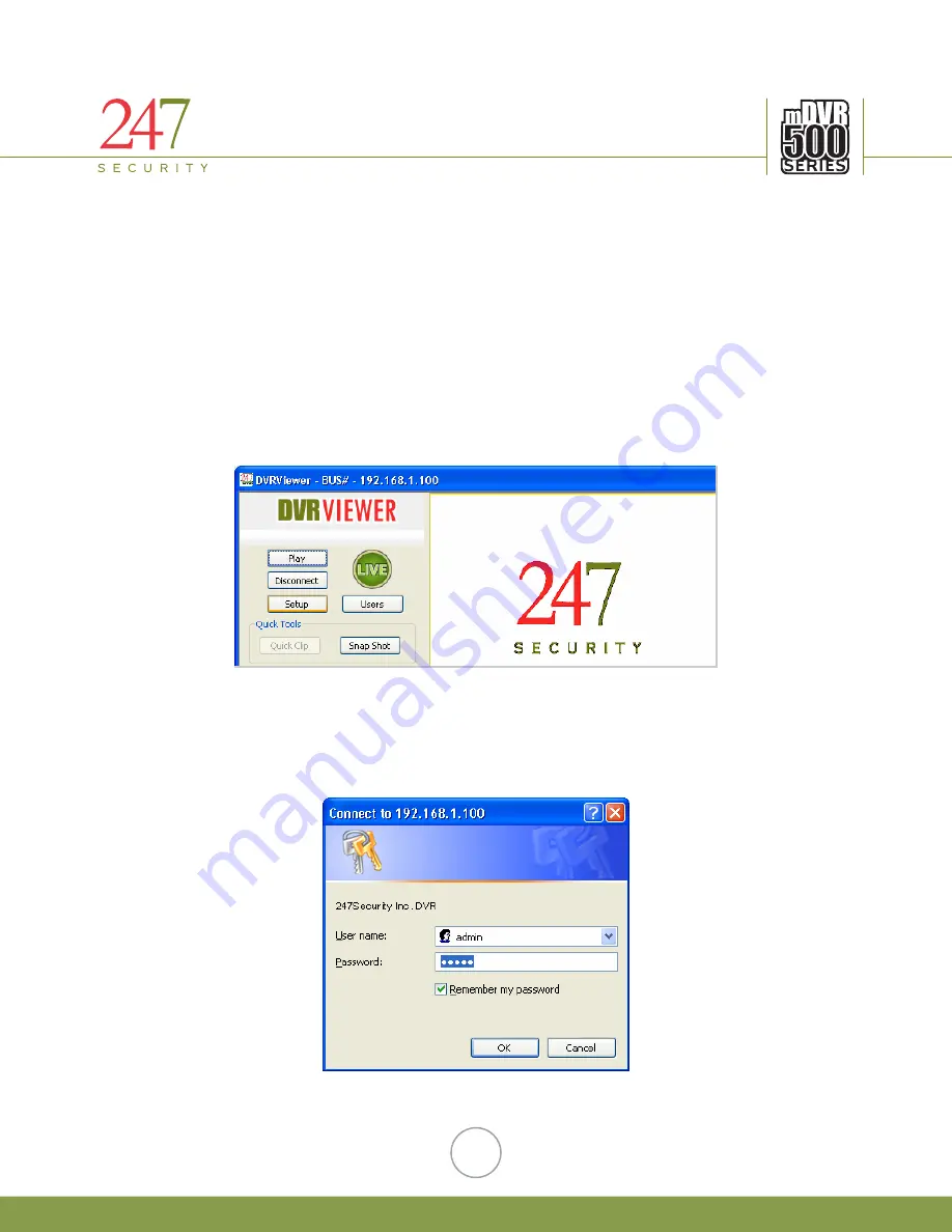 247Security mDVR500 Series Quick Manual Download Page 10