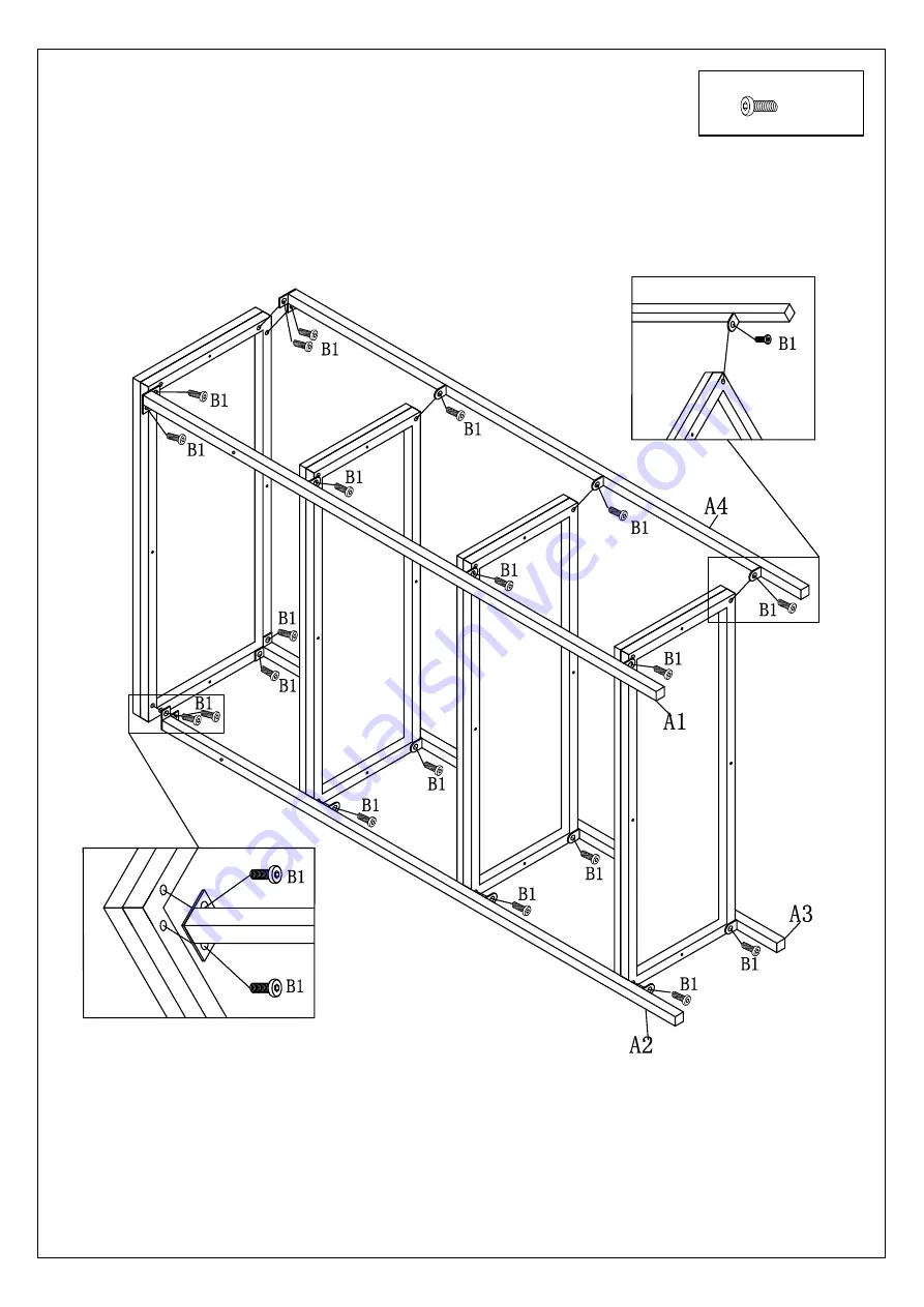 2K Furniture Designs BK1640 Assembly Instructions Download Page 4