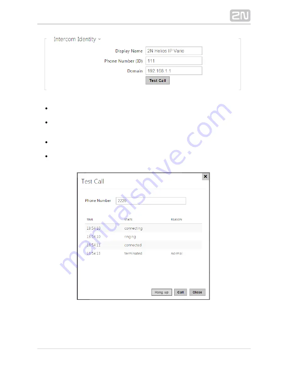 2N Helios IP Configuration Manual Download Page 101