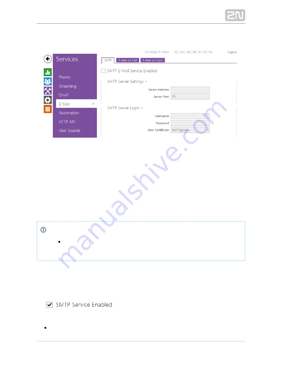 2N Helios IP Configuration Manual Download Page 125