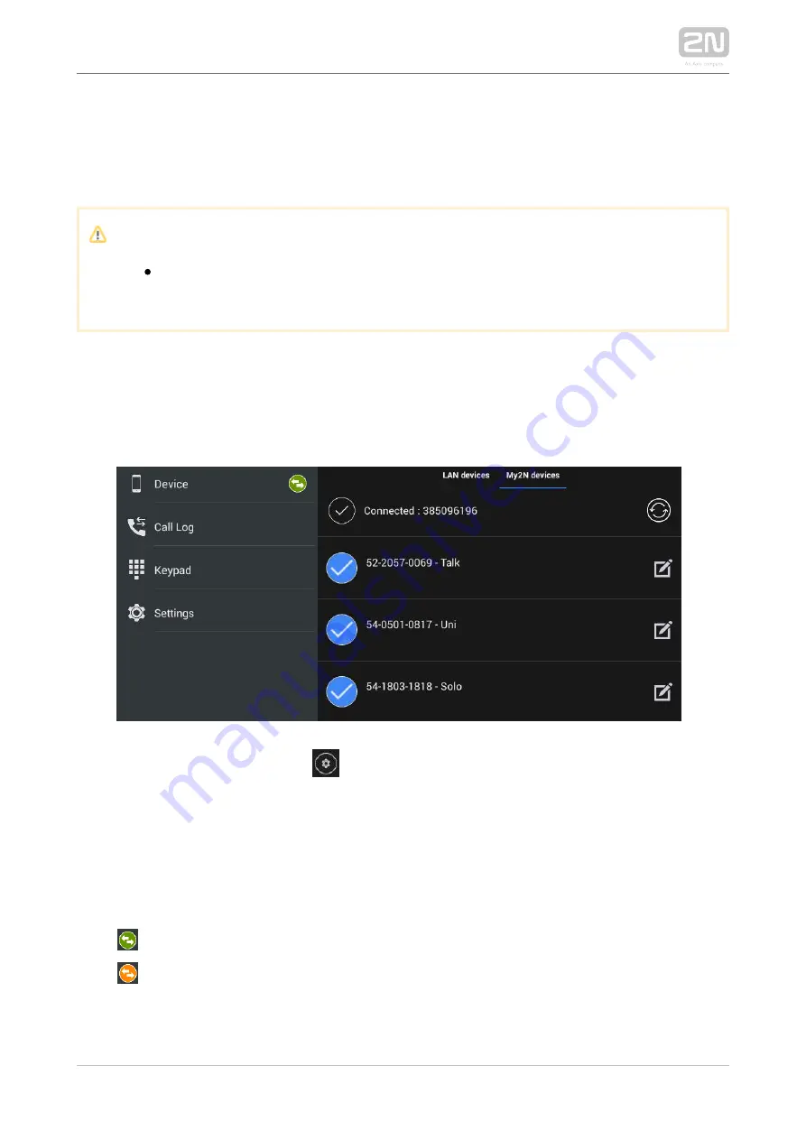 2N Indoor Touch 2.0 User Manual Download Page 76