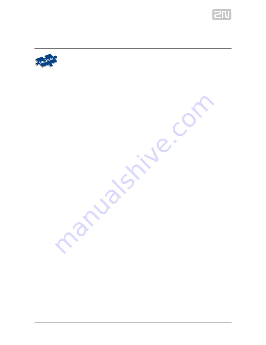 2N Sip mic Configuration Manual Download Page 71