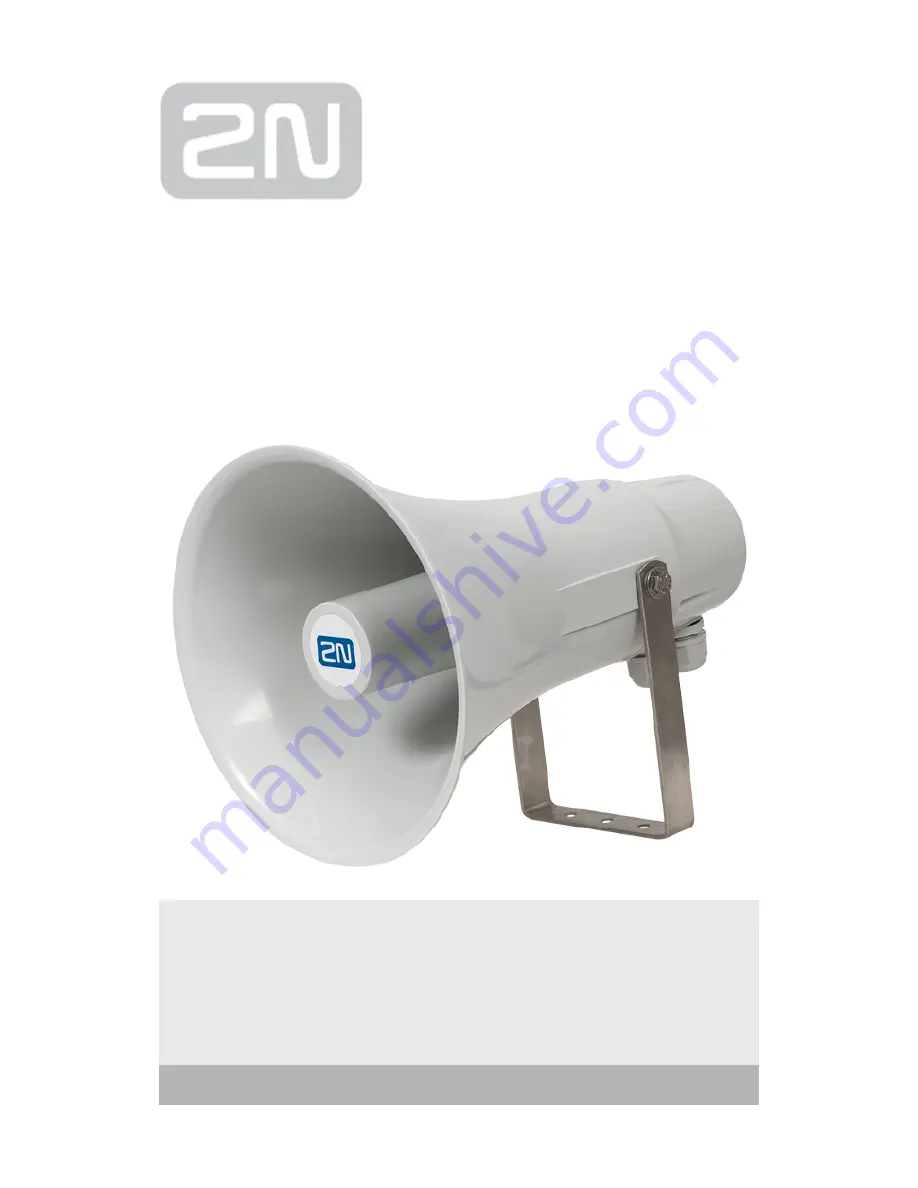 2N SIP Speaker Horn Скачать руководство пользователя страница 1