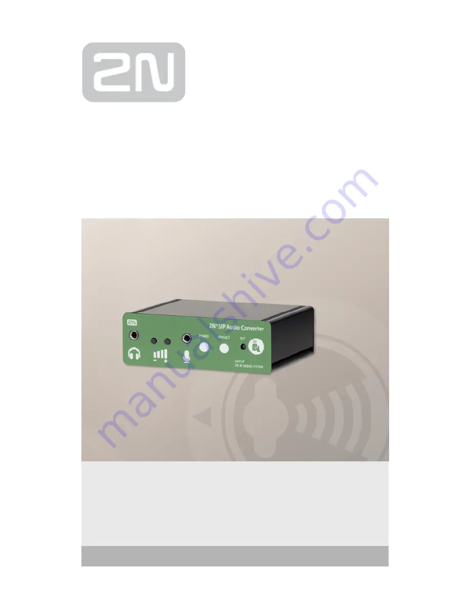 2N SIP SPEAKER Installation Manual Download Page 1