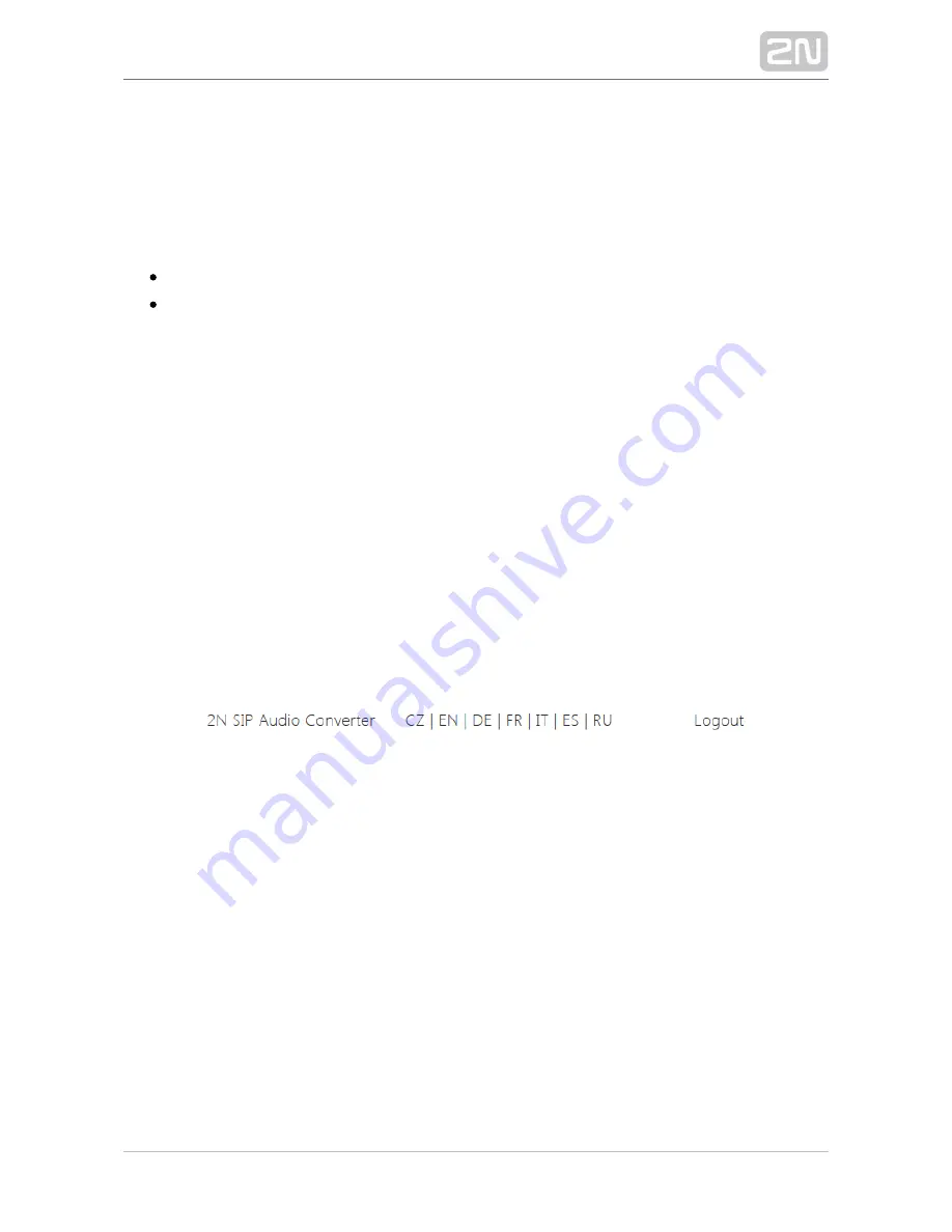 2N SIP SPEAKER Installation Manual Download Page 33