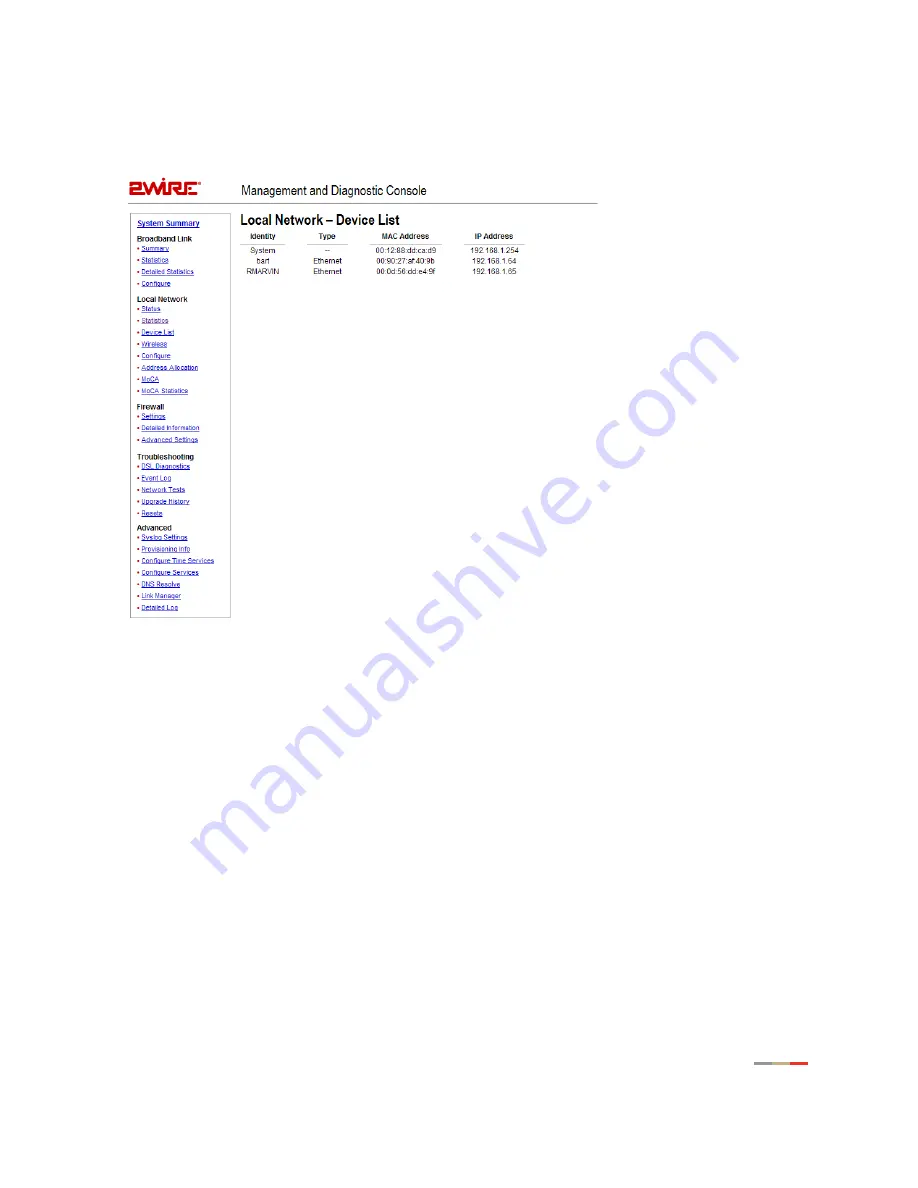 2Wire 3600 Manual Download Page 43