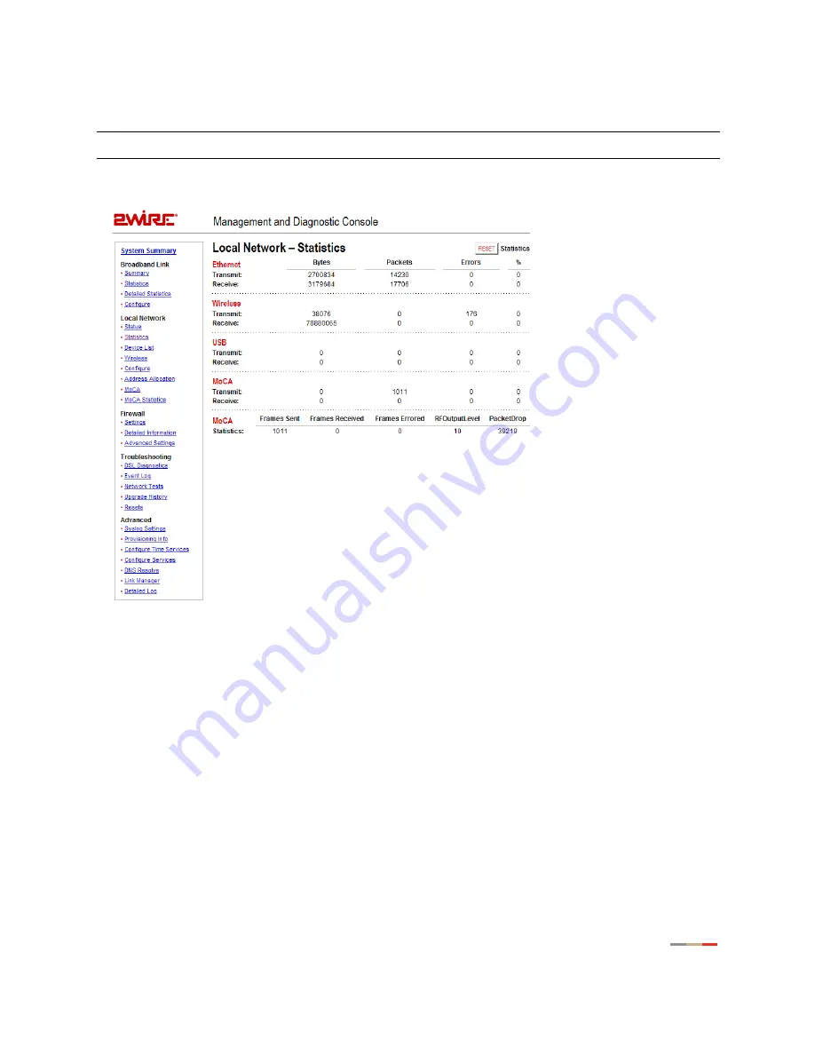 2Wire HomePortal 3800HGV-B User Manual Download Page 42