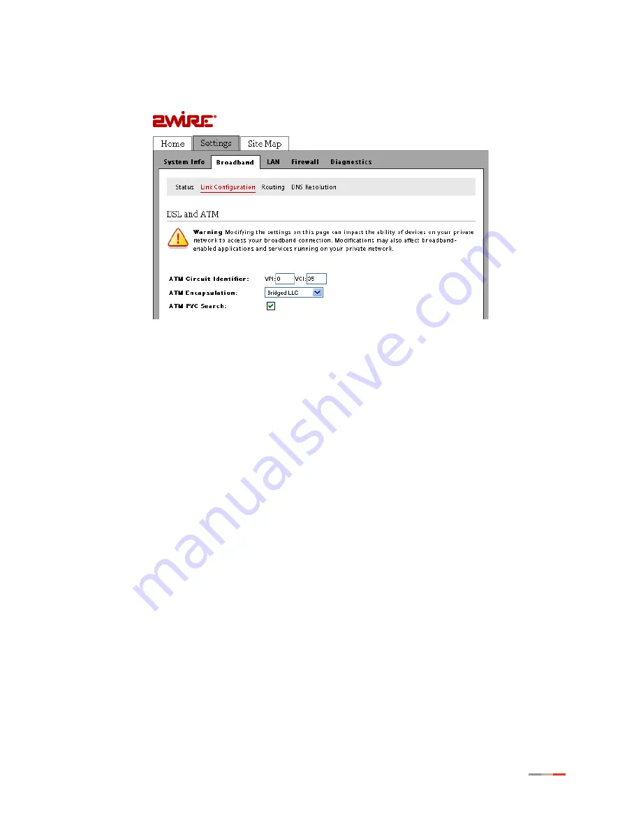 2Wire HomePortal 4011G Installation And User Manual Download Page 67