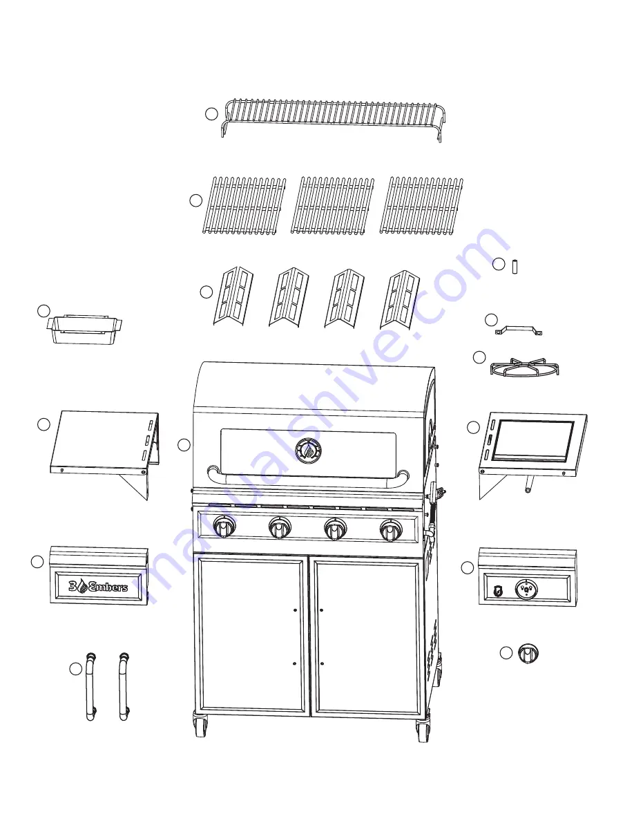 3 Embers GAS7480CS Owner'S Manual Download Page 20