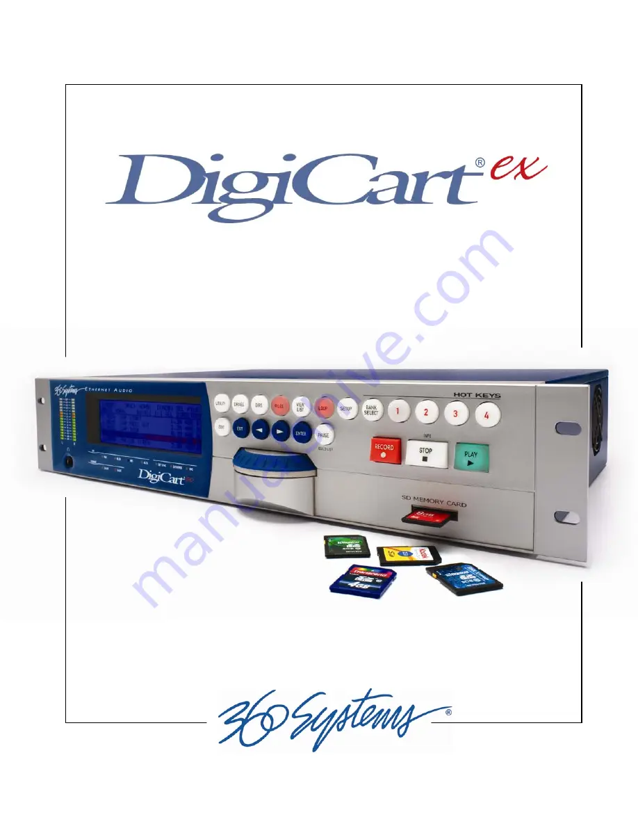 360 Systems DigiCart ex E-3000 Owner'S Manual Download Page 1