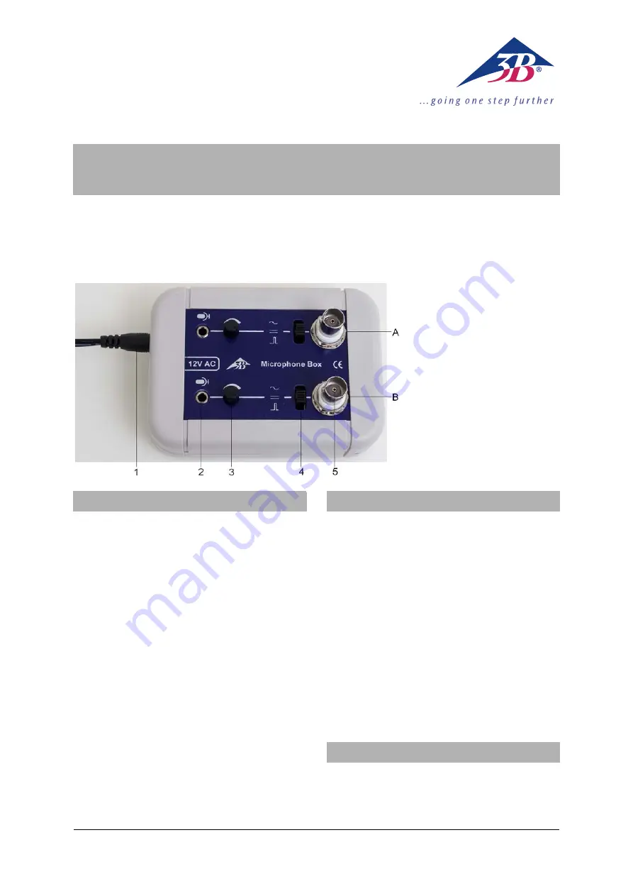 3B Microphone box 1014520 Instruction Sheet Download Page 13