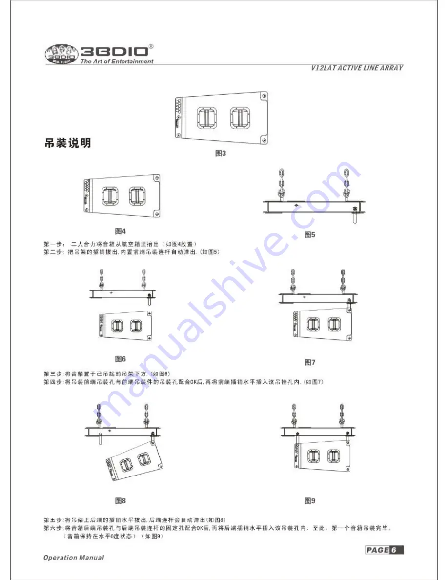 3bdio V12LAT Operation Manual Download Page 9