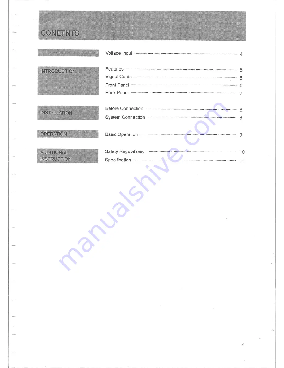 3G Audio KA8000 Owner'S Manual Download Page 3