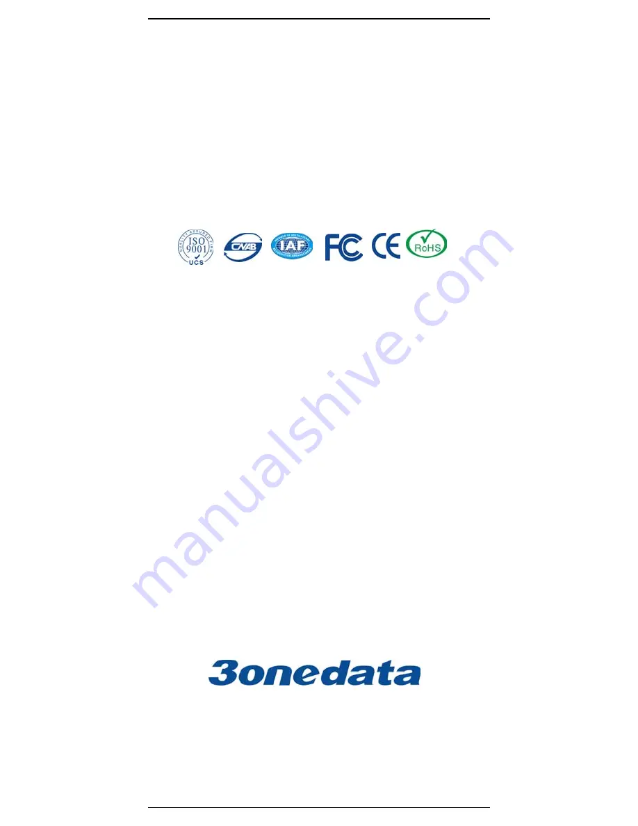 3onedata 7211 User Manual Download Page 5