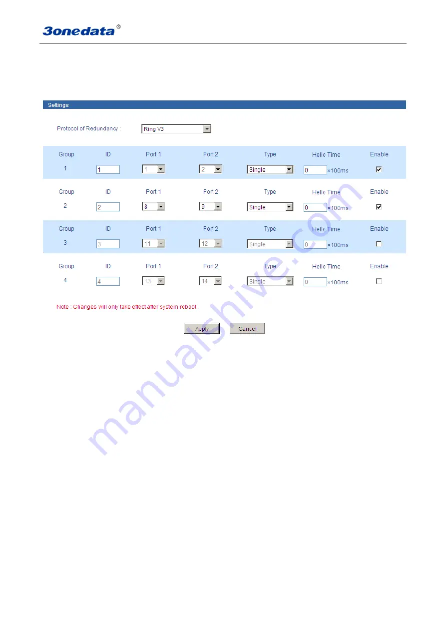 3onedata IES6116 Series User Manual Download Page 40