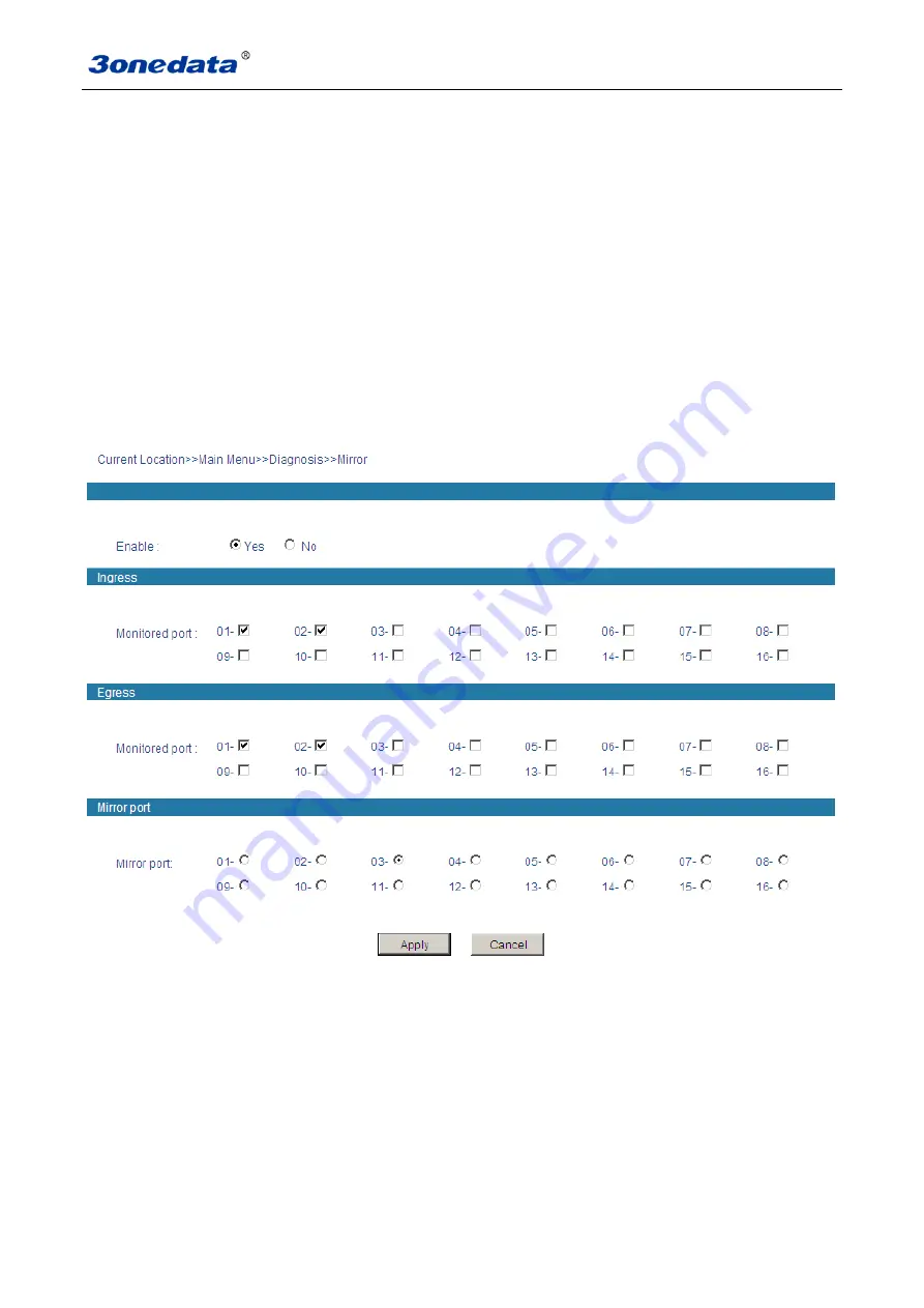 3onedata IES6116 Series User Manual Download Page 66