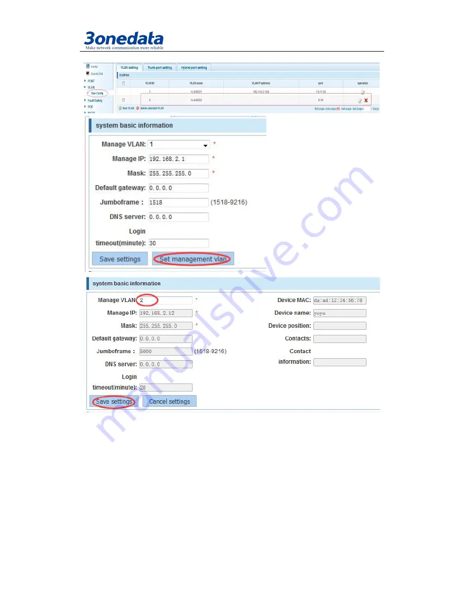 3onedata PS5010G-2GS-8PoE Скачать руководство пользователя страница 74