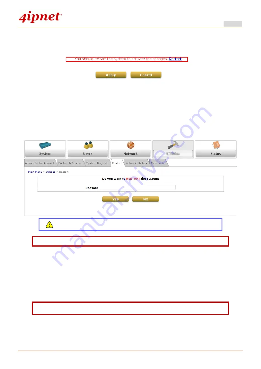 4IPNET HSG327 Quick Installation Manual Download Page 20