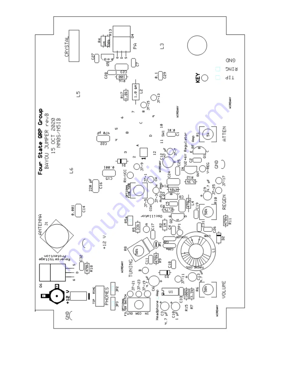 4SQRP Bayou Jumper 40 Meter CW Transceiver Assembly & Instruction Manual Download Page 32