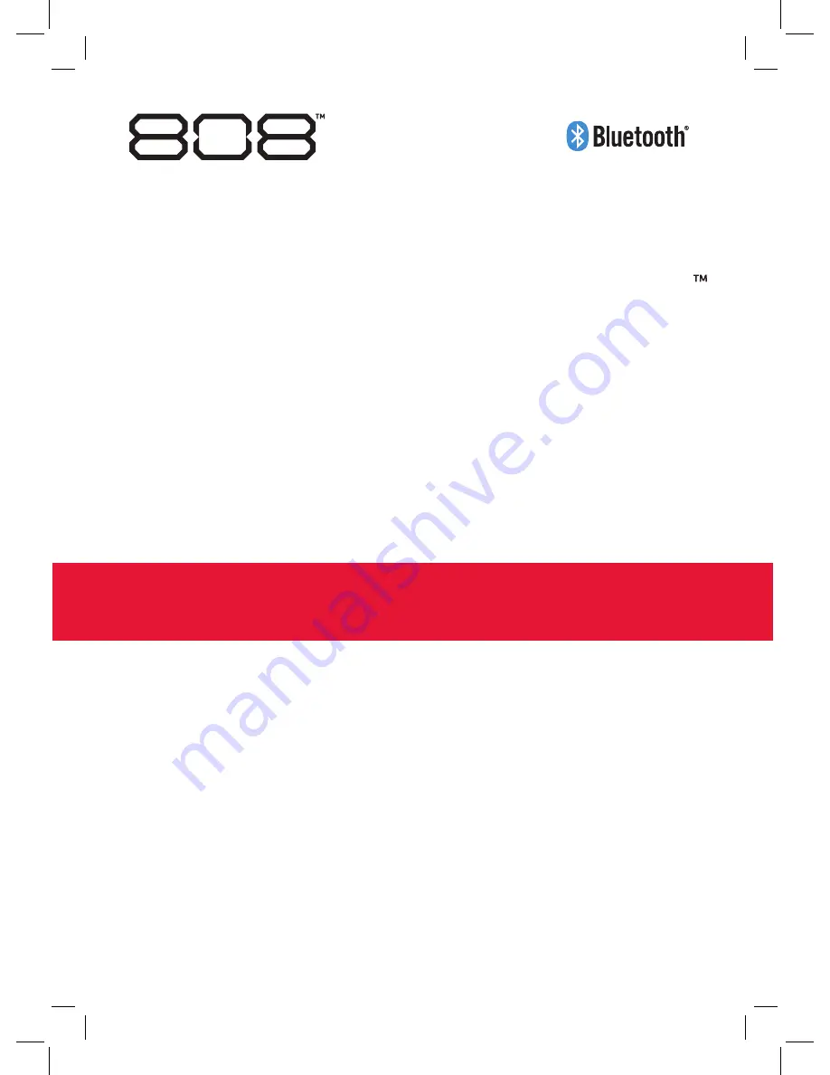 808 HEX ENCORE XL Quick Start Manual Download Page 1