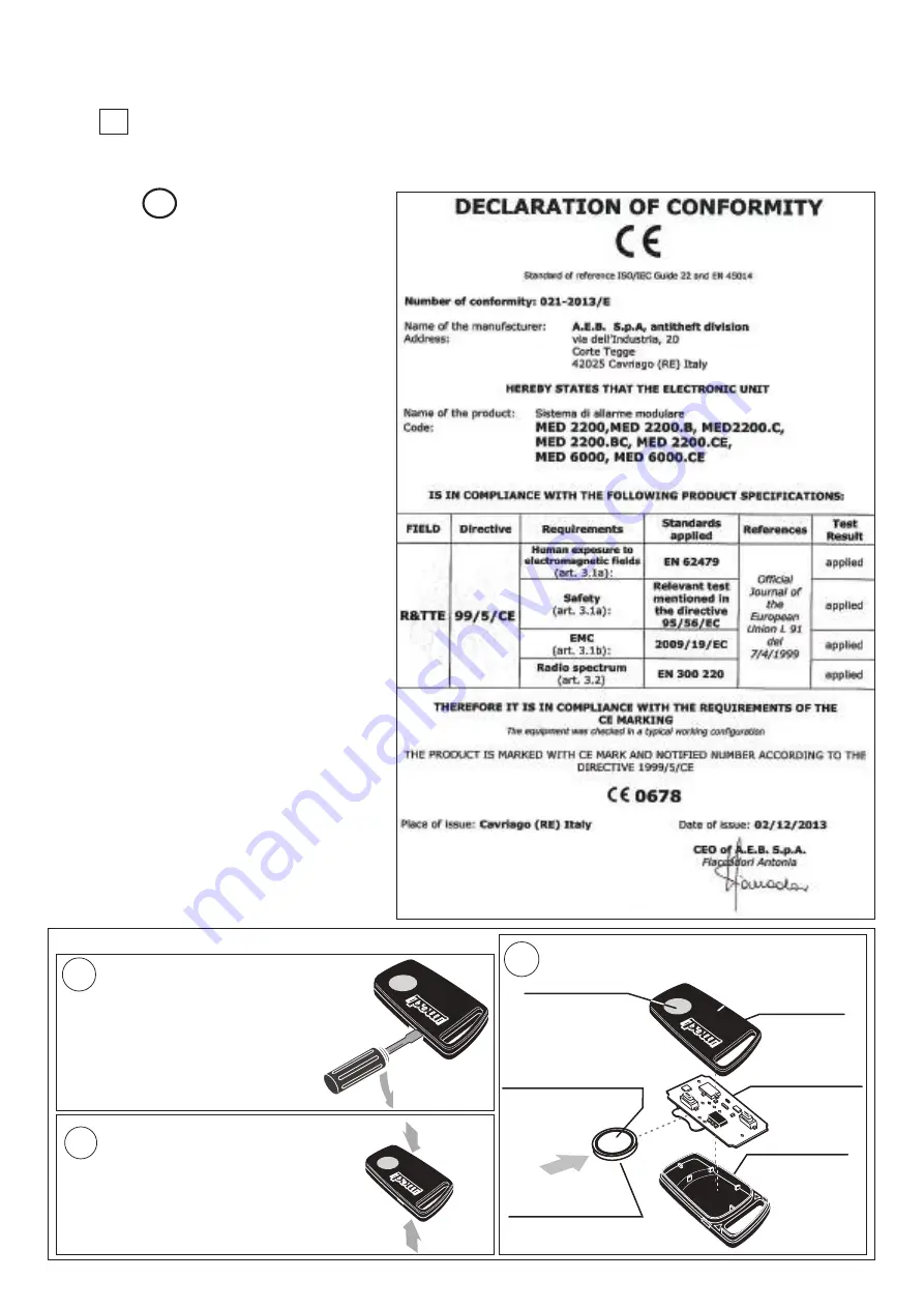 A.E.B. MED 2200 Скачать руководство пользователя страница 20