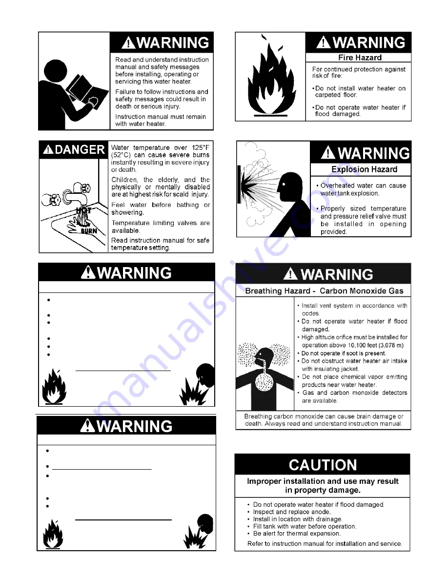 A.O. Smith Conservationist XGV Series Installation Instructions And Use & Care Manual Download Page 4