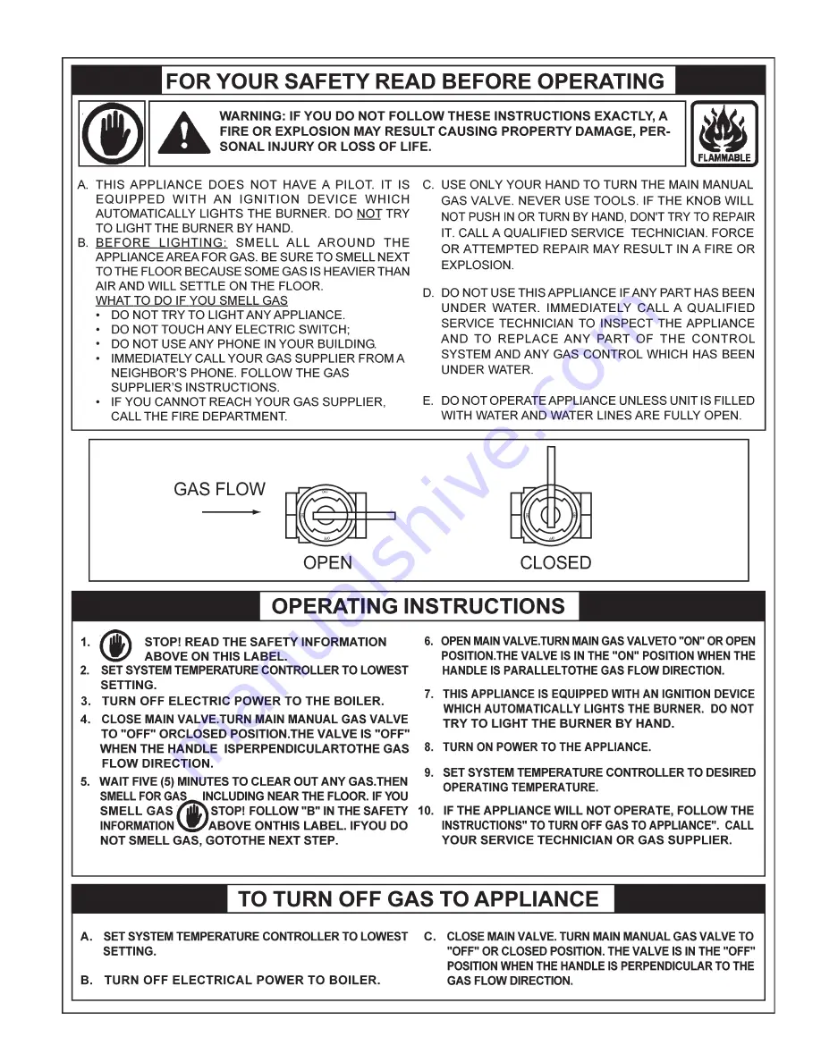 A.O. Smith VF VB 1000 User Manual Download Page 9