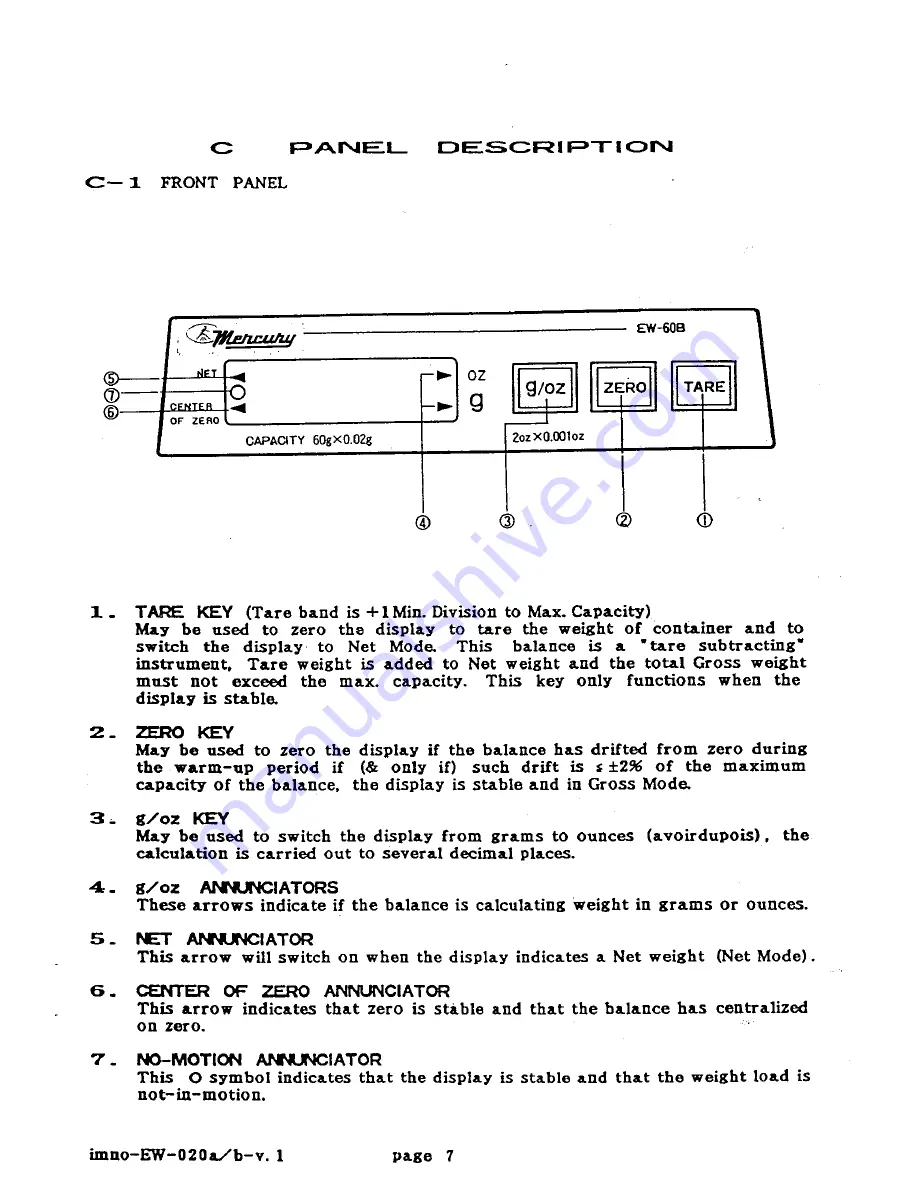 A&D EW-3000A Скачать руководство пользователя страница 8