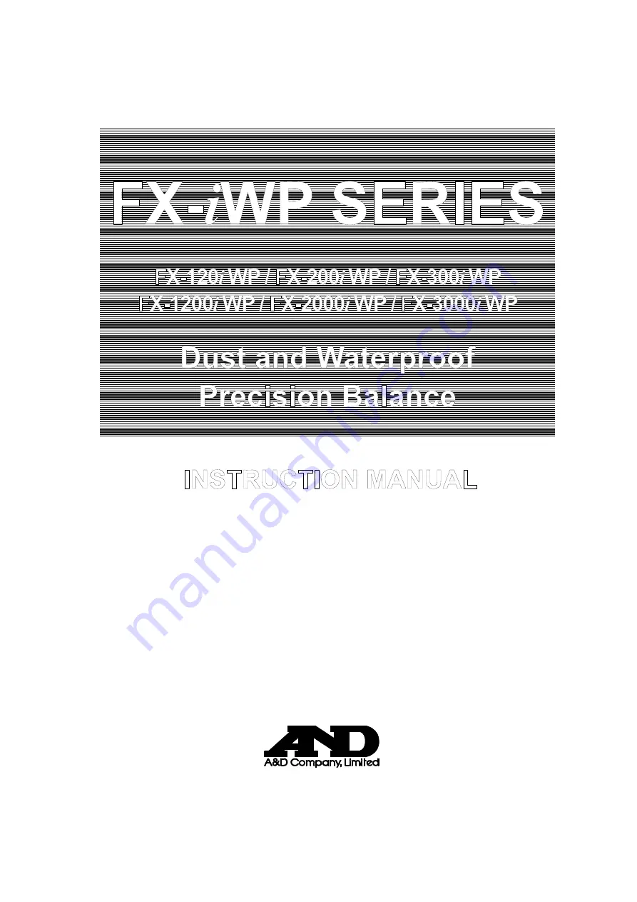 A&D FX-1200i Instruction Manual Download Page 6