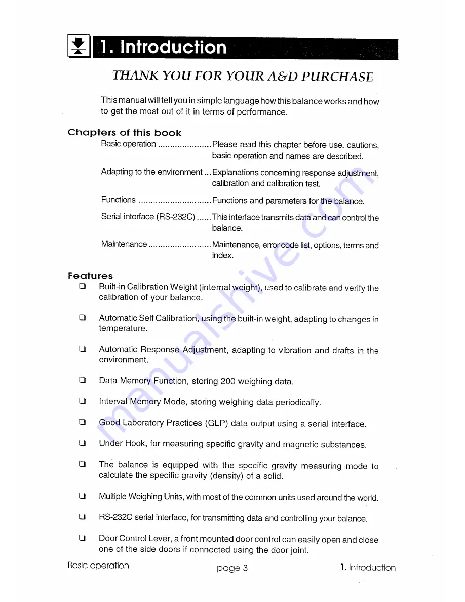 A&D GR-120 Instruction Manual Download Page 4