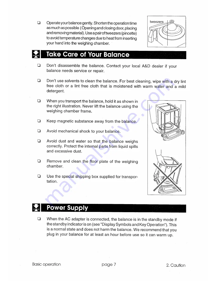 A&D GR-120 Instruction Manual Download Page 8