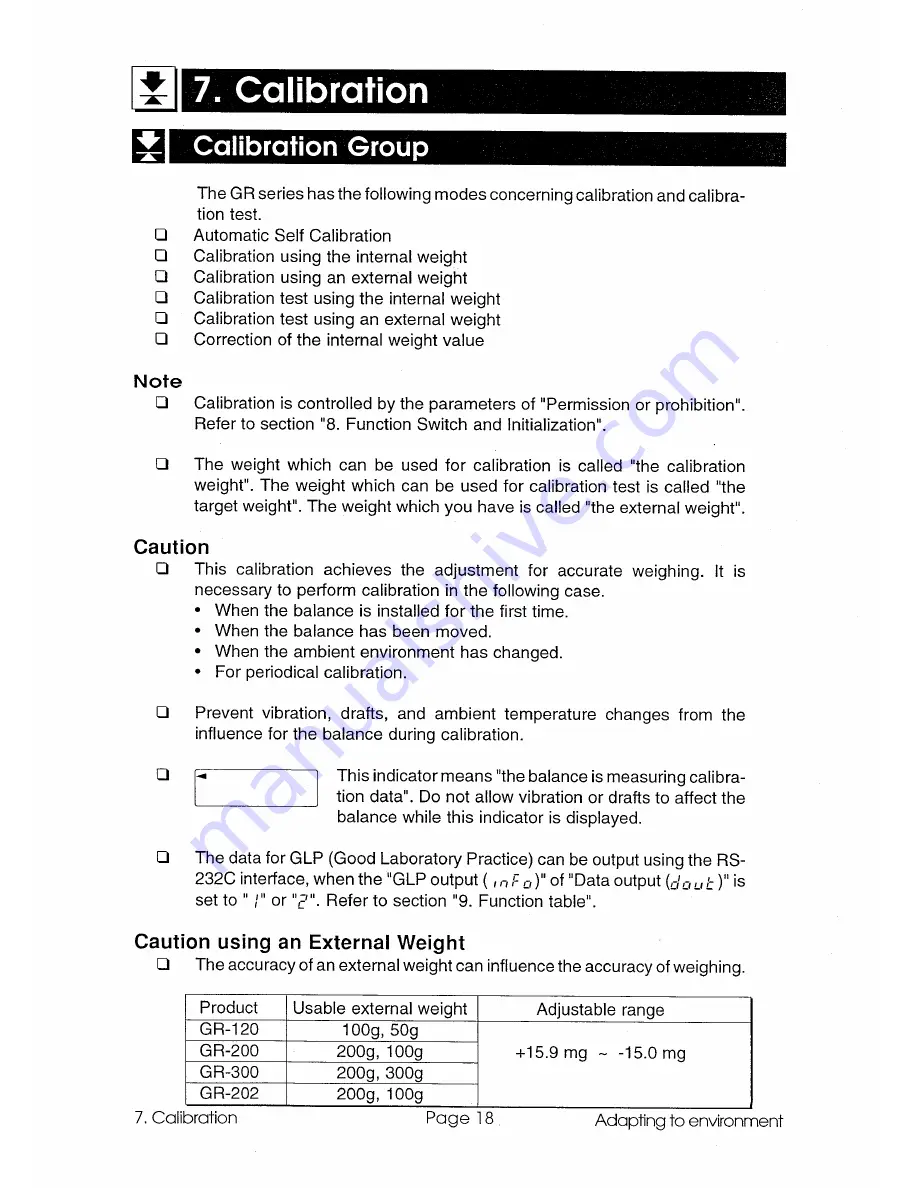 A&D GR-120 Instruction Manual Download Page 19