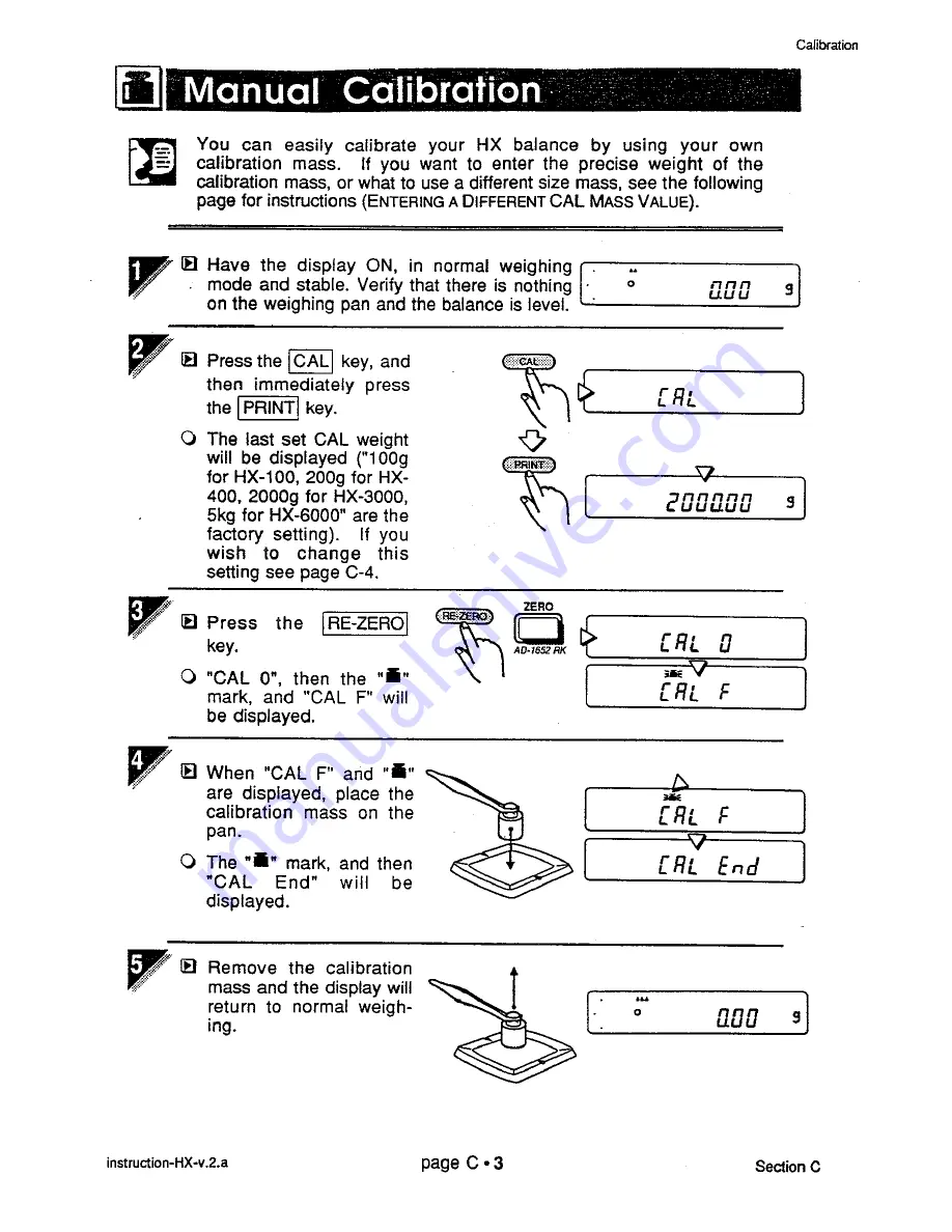 A&D HX-100 Instruction Manual Download Page 41