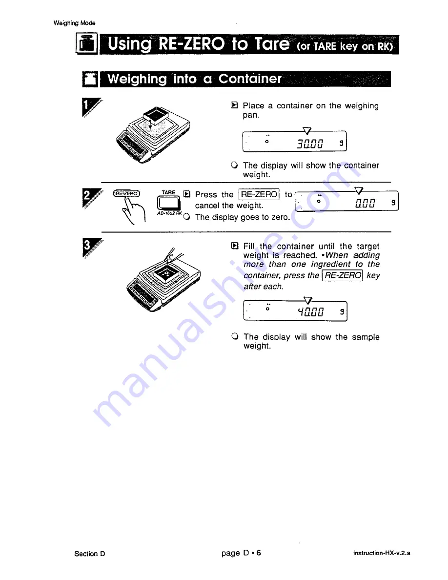 A&D HX-100 Instruction Manual Download Page 49