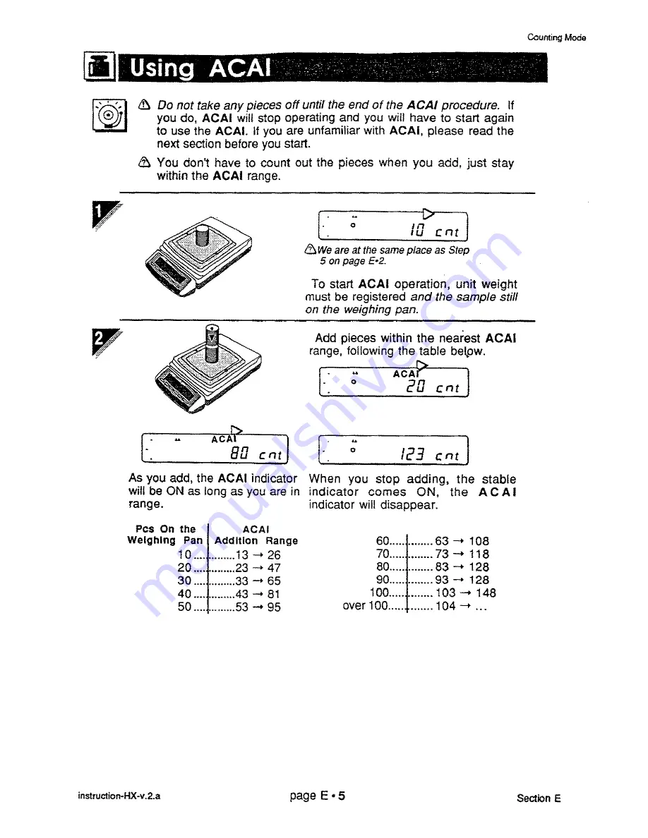 A&D HX-100 Instruction Manual Download Page 59