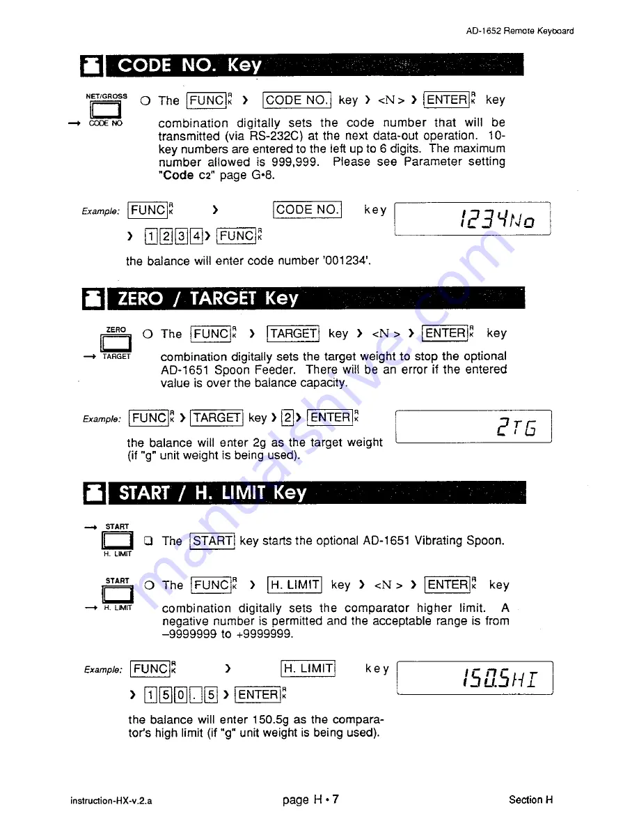 A&D HX-100 Instruction Manual Download Page 89