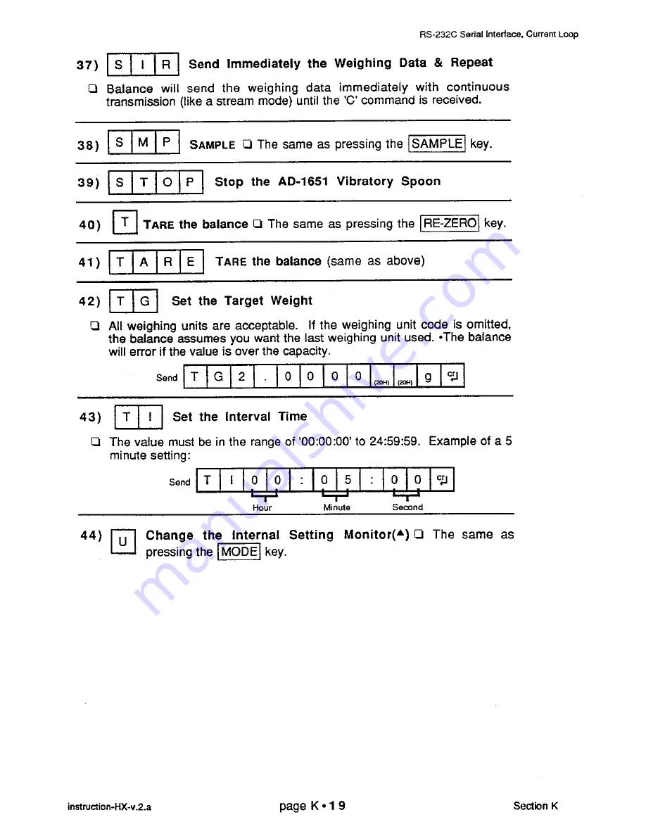 A&D HX-100 Instruction Manual Download Page 118