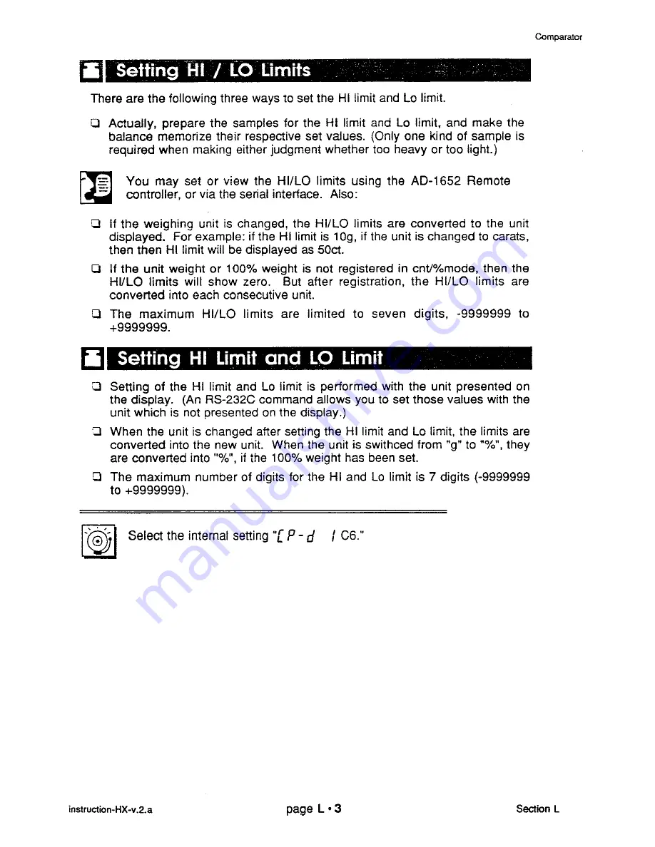 A&D HX-100 Instruction Manual Download Page 129