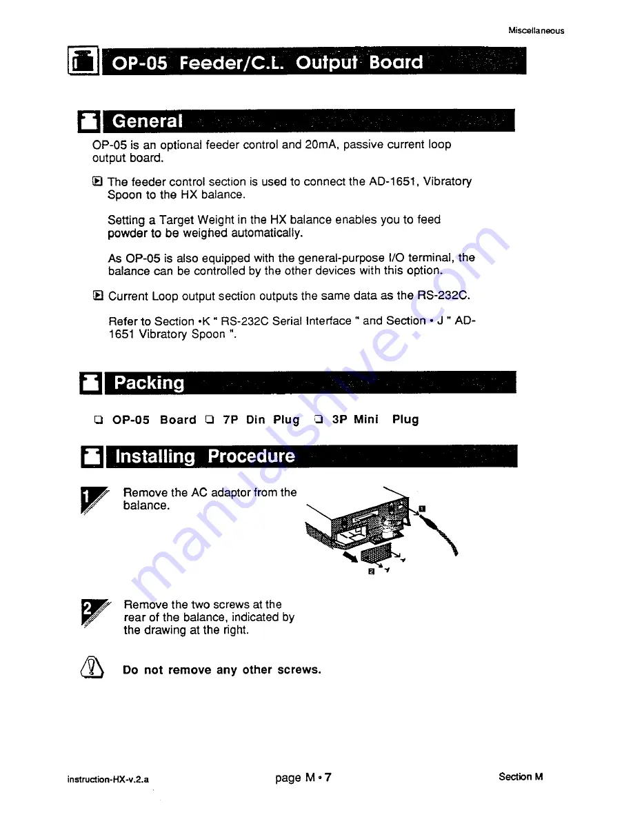 A&D HX-100 Instruction Manual Download Page 142