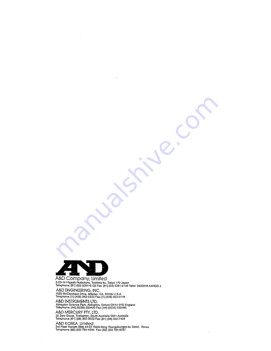 A&D HX-100 Instruction Manual Download Page 164