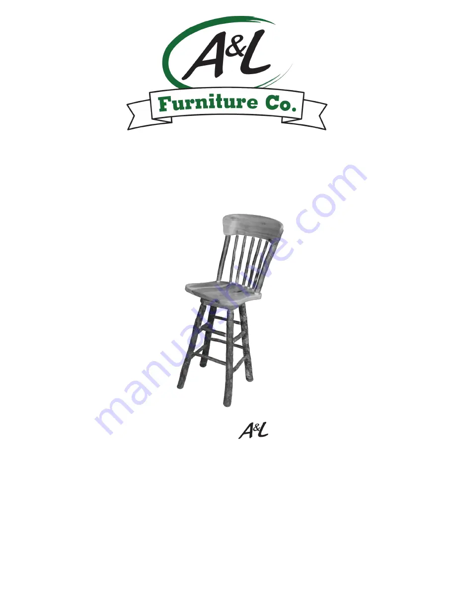 A&L Furniture Hickory Swivel Bar Chair Assembly Instructions Download Page 1