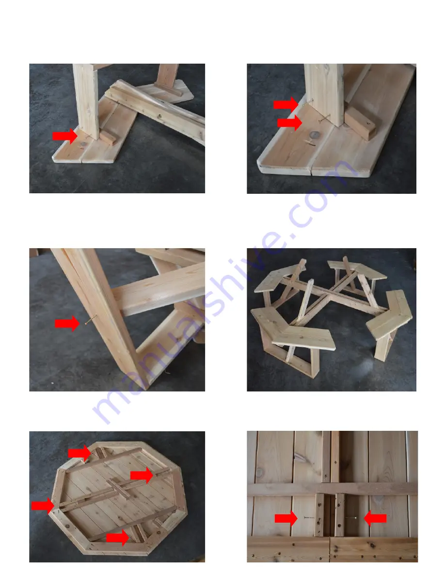 A&L Furniture Octagon Assembly Instructions Download Page 2