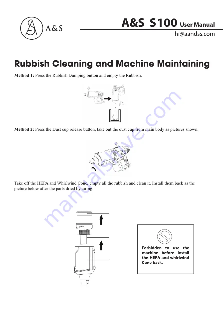 A&S S100 User Manual Download Page 9