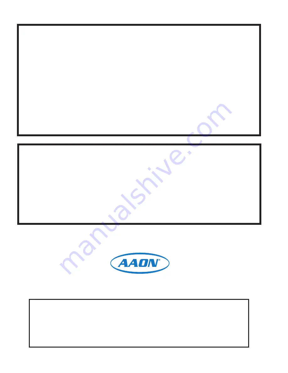 AAON SS1068 Technical Manual Download Page 2