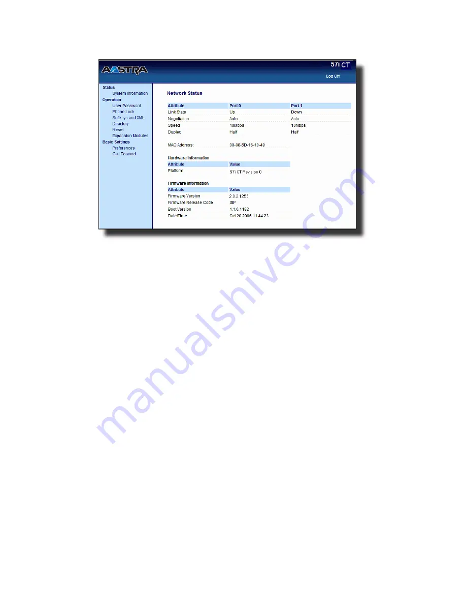 Aastra 57I CT User Manual Download Page 33