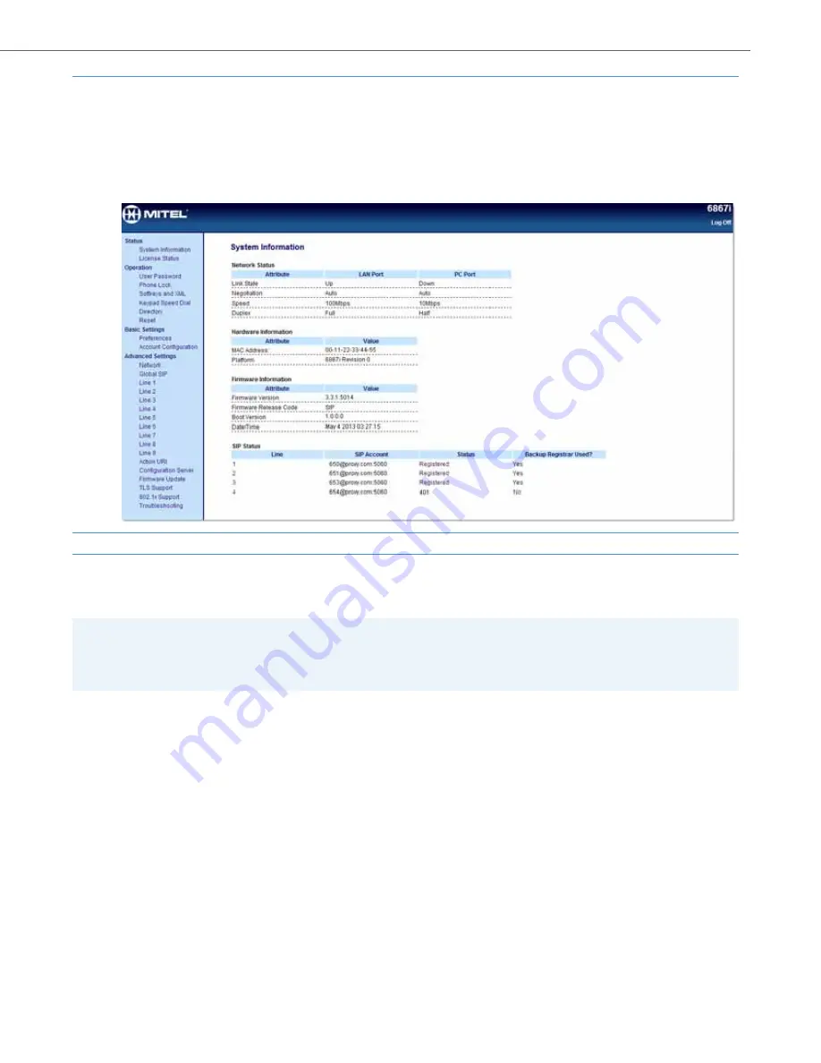 Aastra 6737i Administrator'S Manual Download Page 85