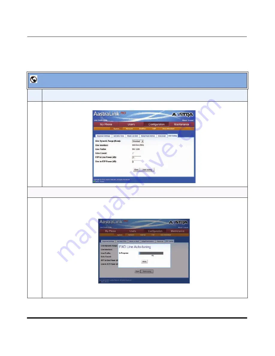 Aastra AastraLink Pro 160 Administrator'S Manual Download Page 128