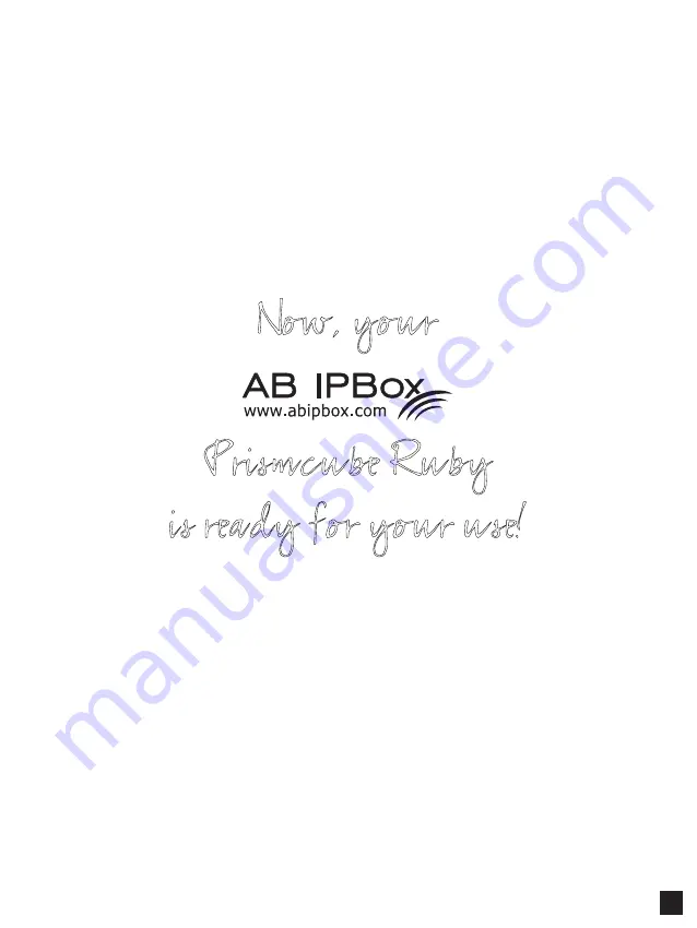 AB IPBox Prismcube Ruby Easy Setup Manual Download Page 16